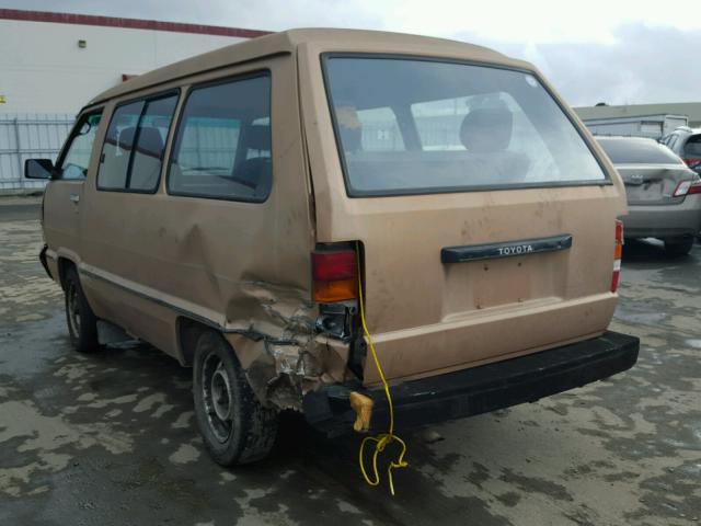 JT4YR27V9F0035635 - 1985 TOYOTA VAN WAGON BEIGE photo 3