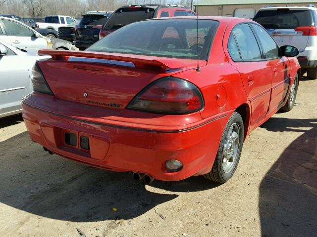 1G2NV52E74M621820 - 2004 PONTIAC GRAND AM G RED photo 4