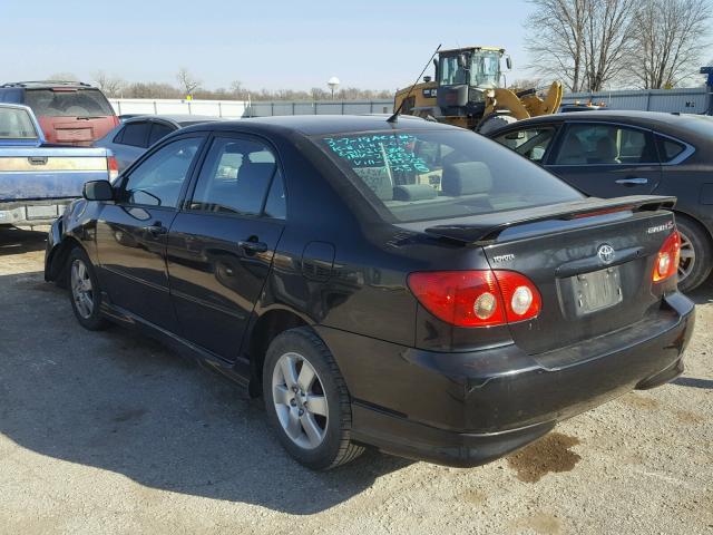 1NXBR30E68Z995508 - 2008 TOYOTA COROLLA CE BLACK photo 3