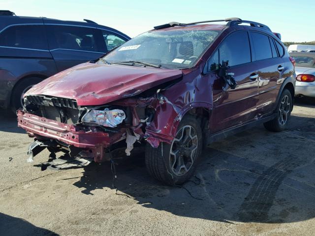 JF2GPAWC5E8253083 - 2014 SUBARU XV CROSSTR MAROON photo 2