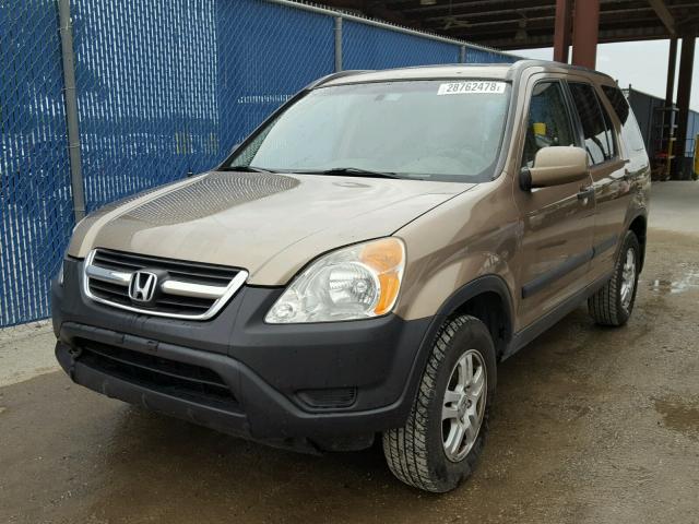 JHLRD788X2C051556 - 2002 HONDA CR-V EX BROWN photo 2