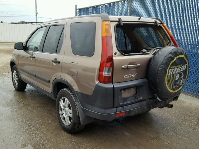 JHLRD788X2C051556 - 2002 HONDA CR-V EX BROWN photo 3