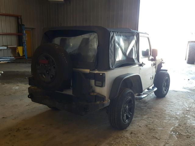 1J4AA2D17BL576826 - 2011 JEEP WRANGLER S SILVER photo 4