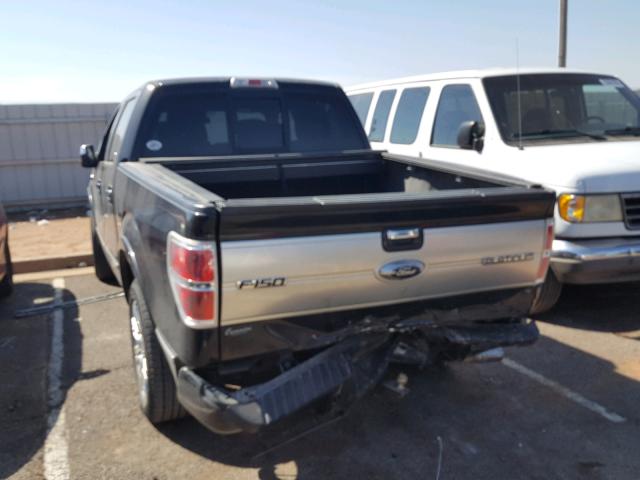 1FTFW1CF4BFA19777 - 2011 FORD F150 SUPER BLACK photo 3