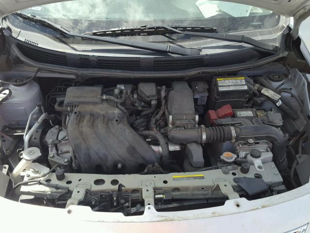 3N1CN7AP6EL820082 - 2014 NISSAN VERSA S SILVER photo 7