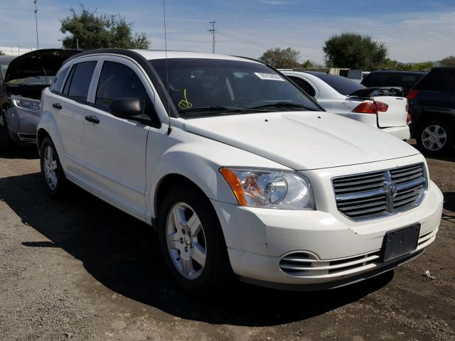 1B3HB48B38D655723 - 2008 DODGE CALIBER SX WHITE photo 1