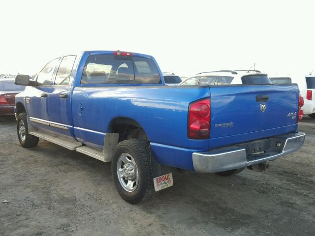 3D7MX38C57G736215 - 2007 DODGE RAM 3500 S BLUE photo 3