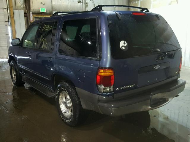 1FMZU73E4YZB01749 - 2000 FORD EXPLORER X BLUE photo 3