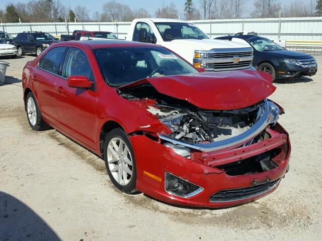 3FAHP0JG2CR316164 - 2012 FORD FUSION SEL RED photo 1