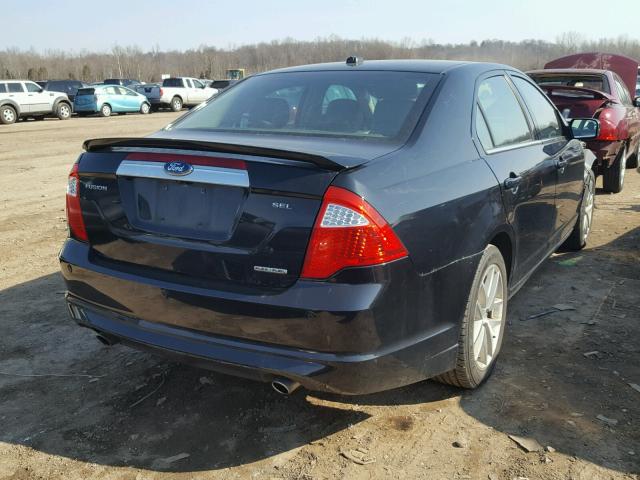 3FAHP0JG3CR156067 - 2012 FORD FUSION SEL BLACK photo 4