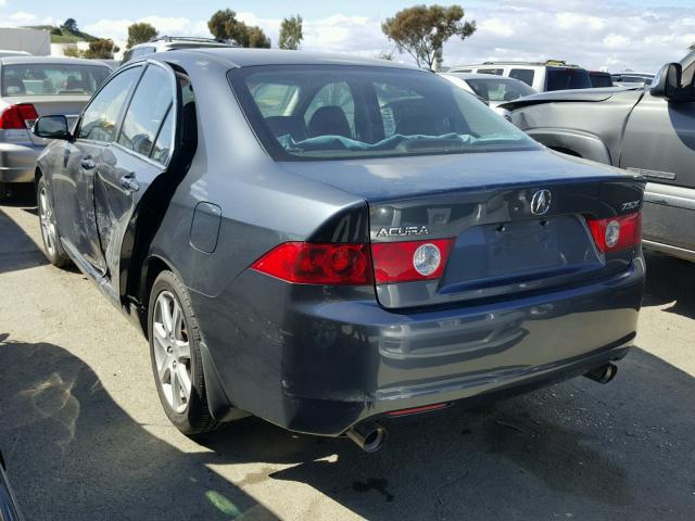 JH4CL96844C014265 - 2004 ACURA TSX GRAY photo 3