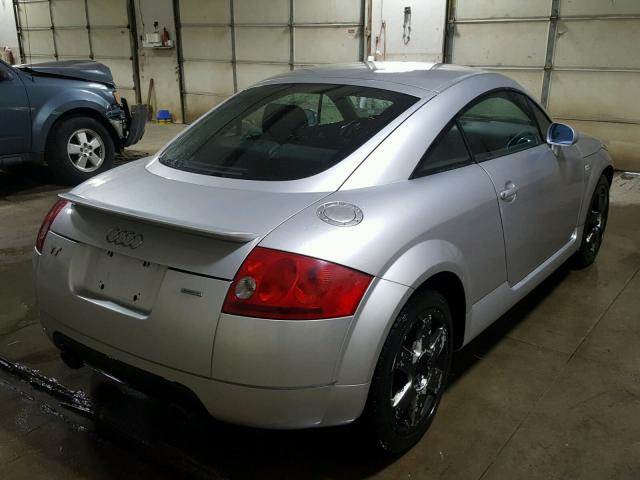 TRUWT28N321012238 - 2002 AUDI TT QUATTRO SILVER photo 4