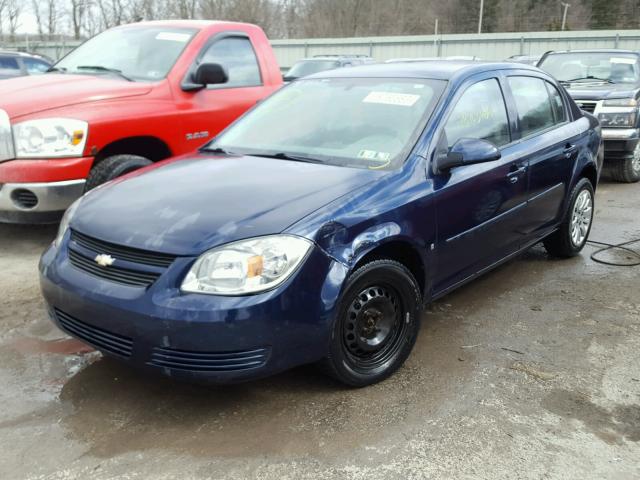 1G1AT58H997201282 - 2009 CHEVROLET COBALT LT BLUE photo 2