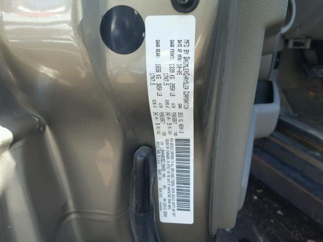 1J8HH48K96C199459 - 2006 JEEP COMMANDER თაფლისფერი ფოტო 10