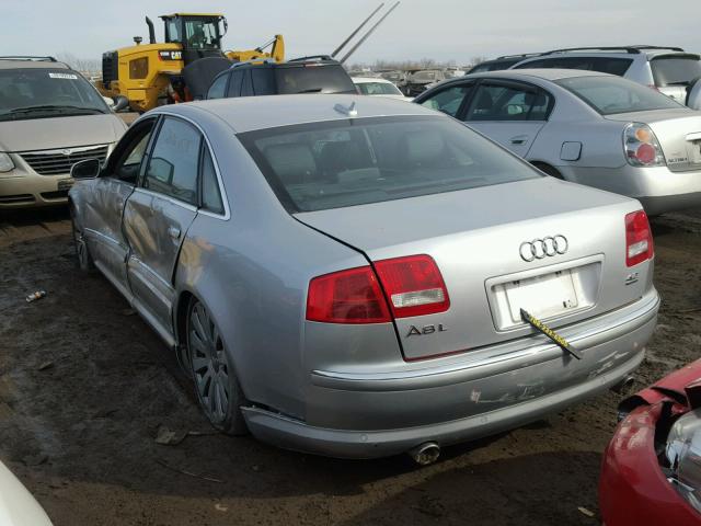 WAUML44E85N002009 - 2005 AUDI A8 L QUATT SILVER photo 3