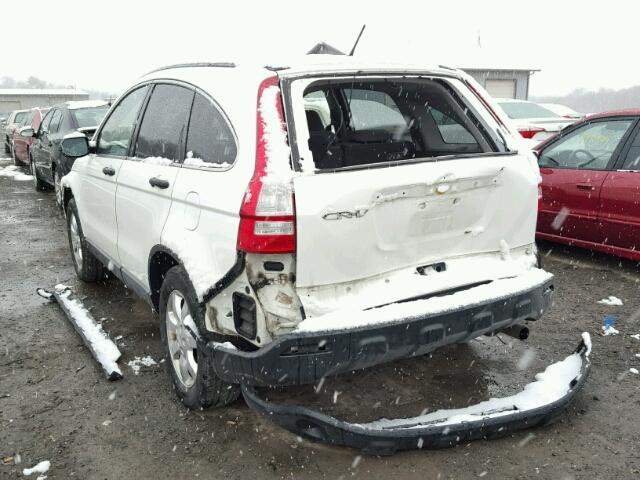 JHLRE48518C011909 - 2008 HONDA CR-V EX WHITE photo 3