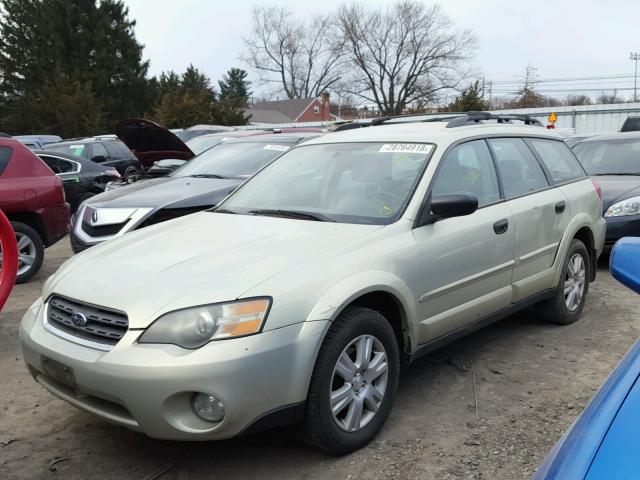 4S4BP61C857322377 - 2005 SUBARU LEGACY OUT GOLD photo 2