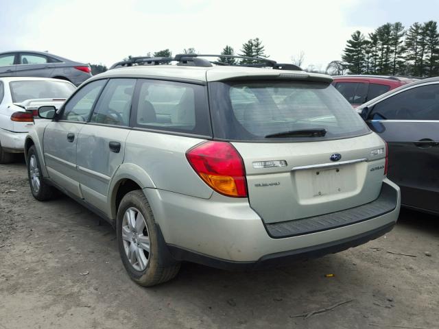 4S4BP61C857322377 - 2005 SUBARU LEGACY OUT GOLD photo 3