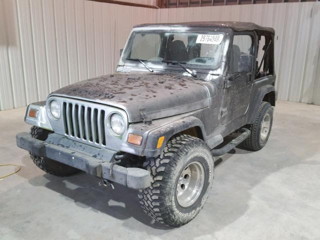 1J4FA49S1YP754122 - 2000 JEEP WRANGLER / BLACK photo 2