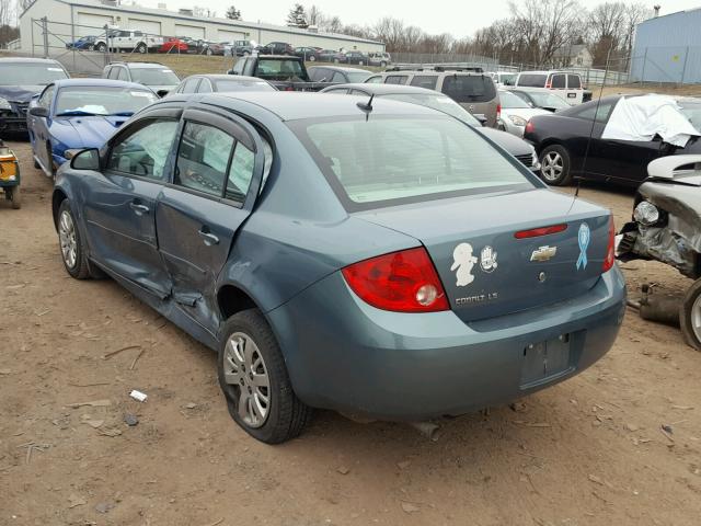 1G1AS58H297280782 - 2009 CHEVROLET COBALT LS BLUE photo 3