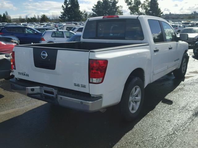 1N6AA07D48N326213 - 2008 NISSAN TITAN XE WHITE photo 4