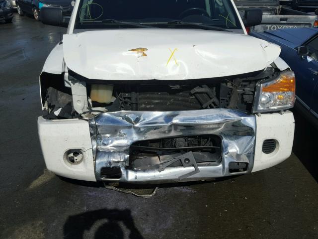 1N6AA07D48N326213 - 2008 NISSAN TITAN XE WHITE photo 7