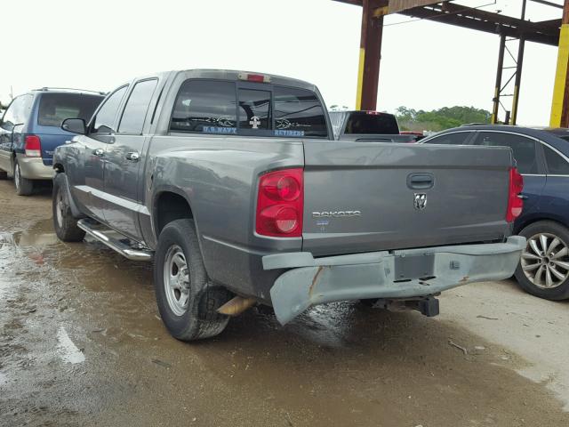 1D7HE28K65S297556 - 2005 DODGE DAKOTA QUA GRAY photo 3