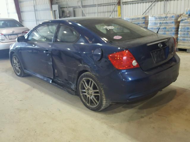 JTKDE167450040708 - 2005 TOYOTA SCION TC BLUE photo 3