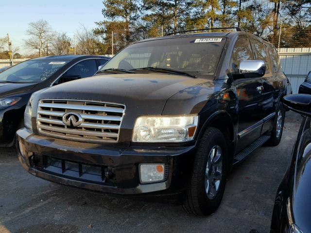 5N3AA08A67N801434 - 2007 INFINITI QX56 BLACK photo 2