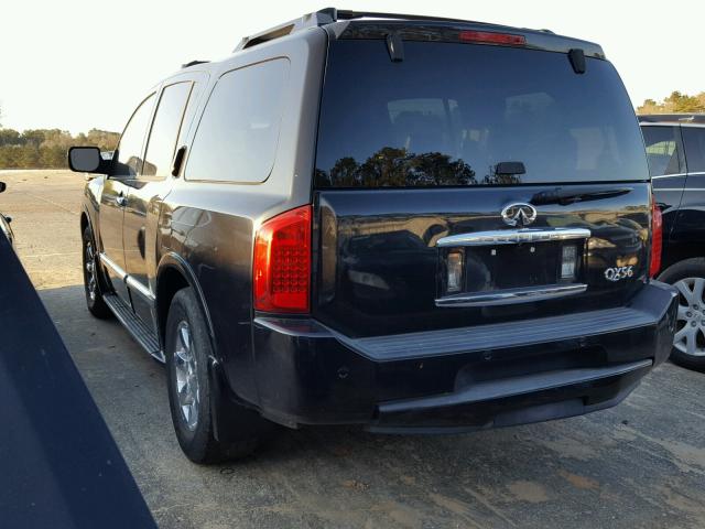 5N3AA08A67N801434 - 2007 INFINITI QX56 BLACK photo 3