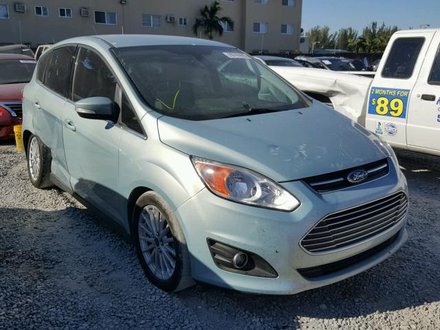 1FADP5BU7DL545424 - 2013 FORD C-MAX SEL TURQUOISE photo 1