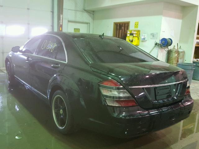 WDDNG86X07A124381 - 2007 MERCEDES-BENZ S 550 4MAT BLACK photo 3