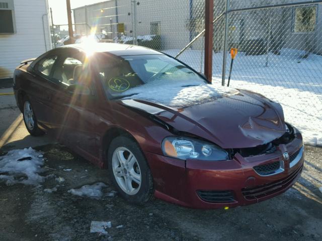 4B3AG42GX4E102741 - 2004 DODGE STRATUS SX MAROON photo 1