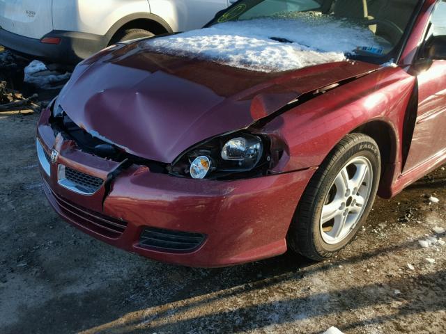 4B3AG42GX4E102741 - 2004 DODGE STRATUS SX MAROON photo 9