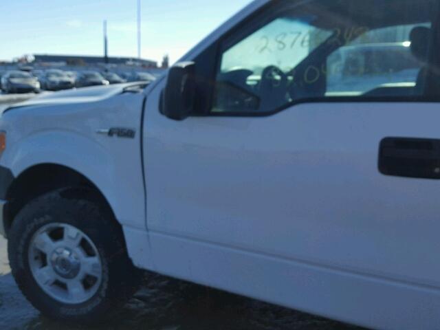 1FTNF1EV2AKE09668 - 2010 FORD F150 WHITE photo 9