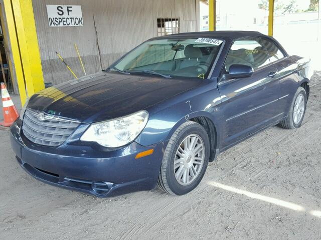 1C3LC55R28N223474 - 2008 CHRYSLER SEBRING TO BLUE photo 2