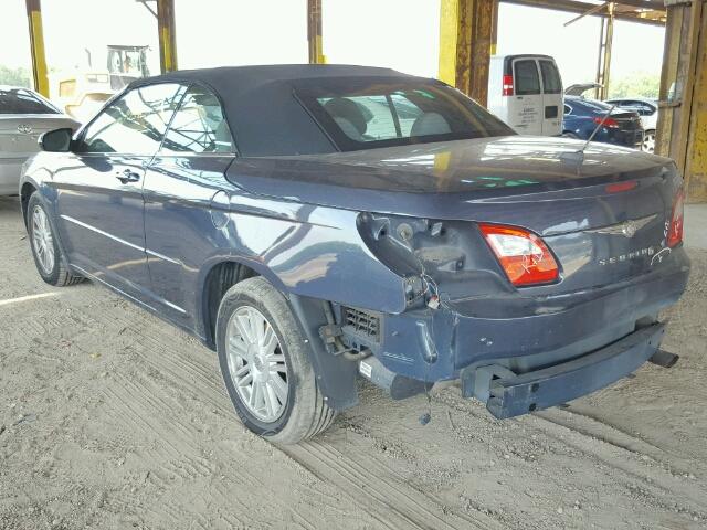 1C3LC55R28N223474 - 2008 CHRYSLER SEBRING TO BLUE photo 3