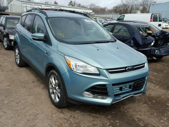 1FMCU9HX6DUC30384 - 2013 FORD ESCAPE SEL TURQUOISE photo 1