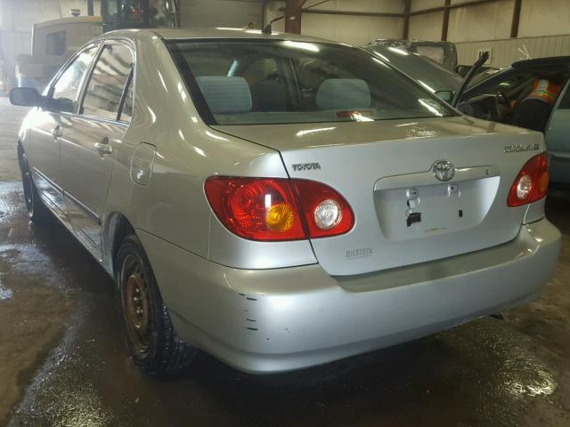 2T1BR32E43C014678 - 2003 TOYOTA COROLLA GRAY photo 3