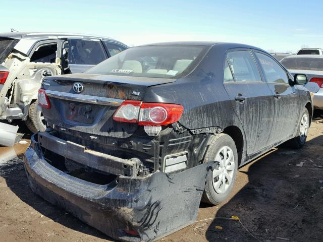 2T1BU4EE9BC637518 - 2011 TOYOTA COROLLA BA BLACK photo 4