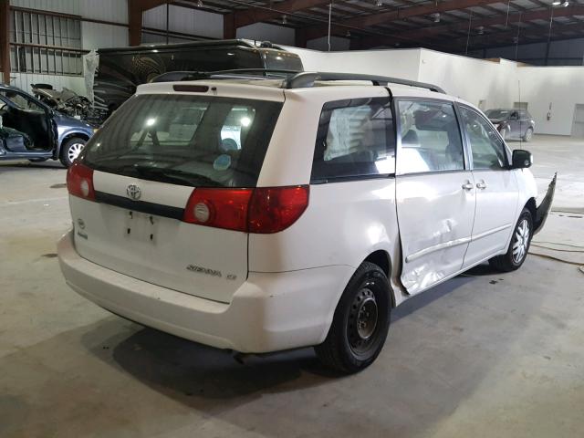 5TDZA23C16S557592 - 2006 TOYOTA SIENNA CE WHITE photo 4