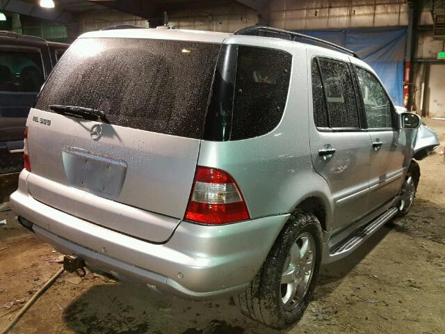 4JGAB75E14A507089 - 2004 MERCEDES-BENZ ML 500 SILVER photo 4