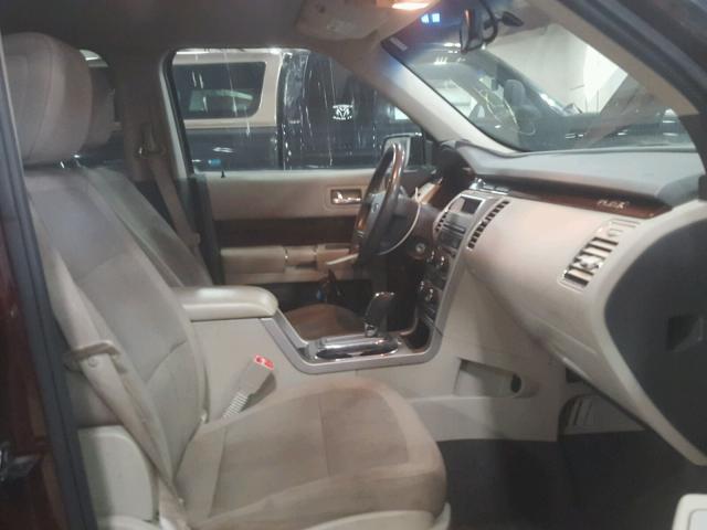 2FMGK5CC2ABA14425 - 2010 FORD FLEX SEL ბურგუნდია ფოტო 5