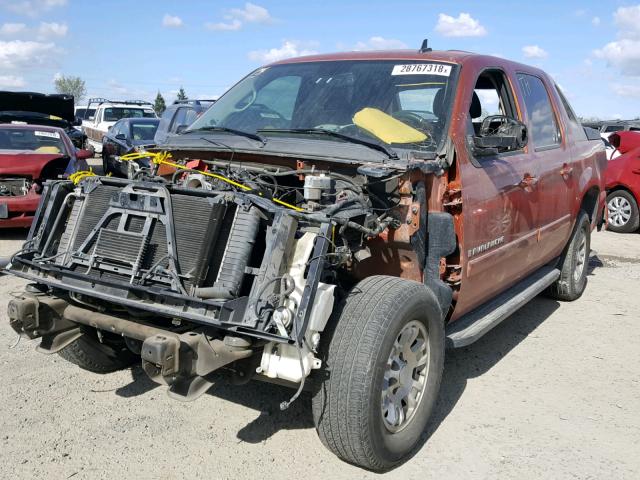 3GNEC12J47G170741 - 2007 CHEVROLET AVALANCHE ORANGE photo 2