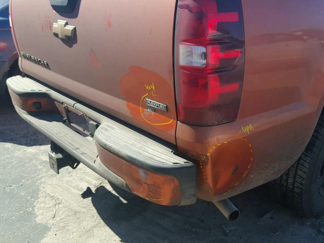 3GNFK12377G196226 - 2007 CHEVROLET AVALANCHE ORANGE photo 9