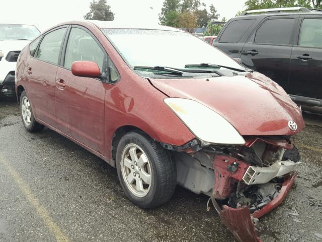 JTDKB20U357007489 - 2005 TOYOTA PRIUS RED photo 1