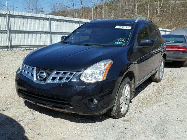 JN8AS5MV3DW654855 - 2013 NISSAN ROGUE S BLACK photo 2