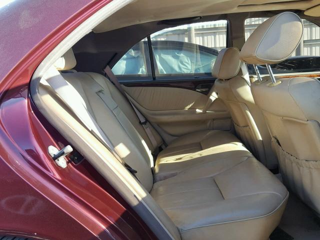 WDBJF72F7VA420755 - 1997 MERCEDES-BENZ E 420 MAROON photo 6