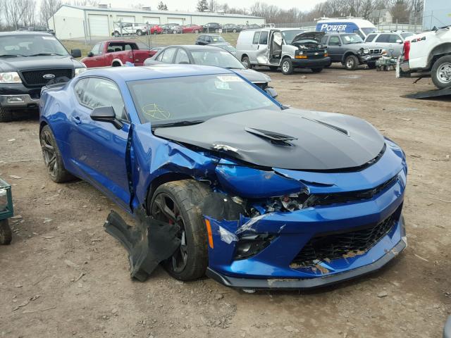 1G1FE1R7XH0191884 - 2017 CHEVROLET CAMARO SS BLUE photo 1