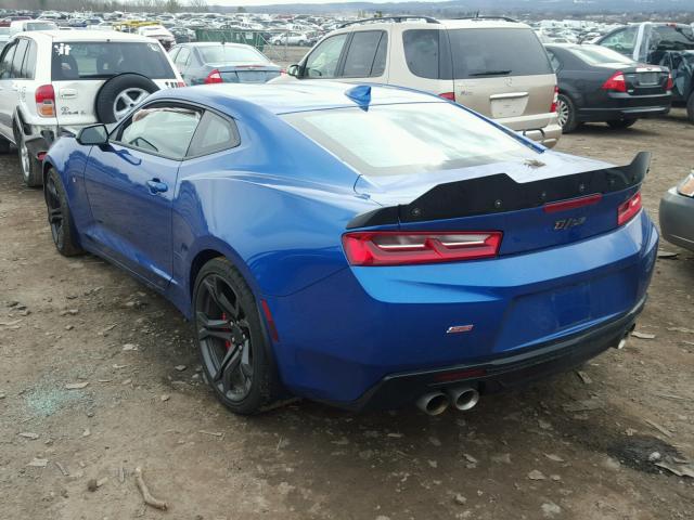 1G1FE1R7XH0191884 - 2017 CHEVROLET CAMARO SS Azul foto 3